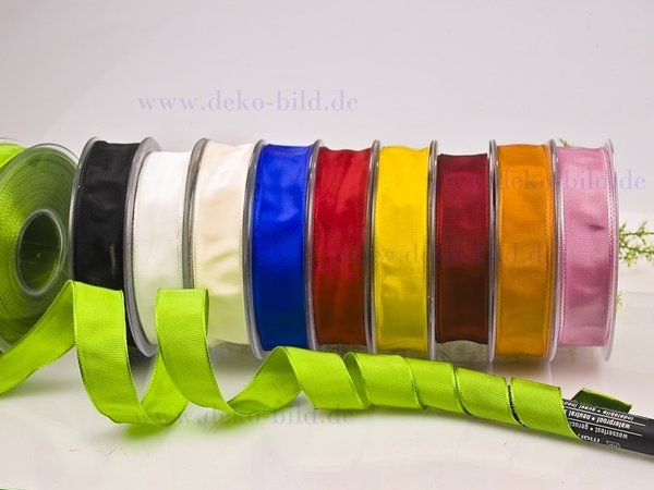 Schleifenband- 25mm - 25m -  verschiedene Farben